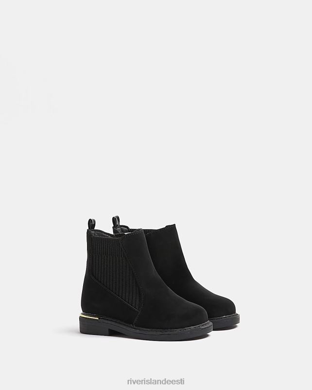 jalatsid must tüdrukud River Island mg sokisaapad 44TLL6701