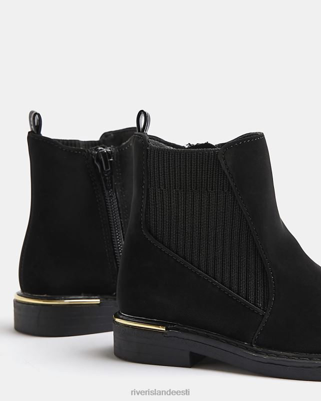 jalatsid must tüdrukud River Island mg sokisaapad 44TLL6701