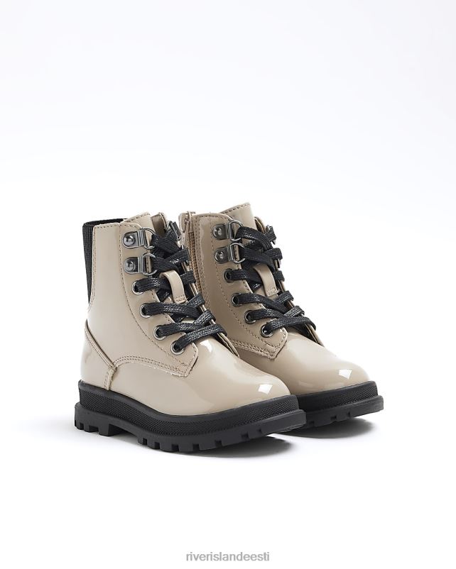 jalatsid pruun tüdrukud River Island mg patenteeritud nöörsaapad 44TLL6618