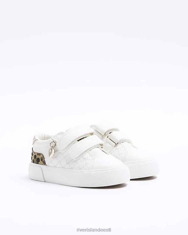 jalatsid valge tüdrukud River Island mg leopardimustriga trenažöörid 44TLL6535