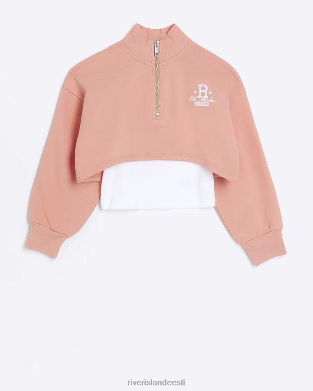 kehakate korallid tüdrukud River Island g lehterkaelus 2 in 1 dressipluus 44TLL3184