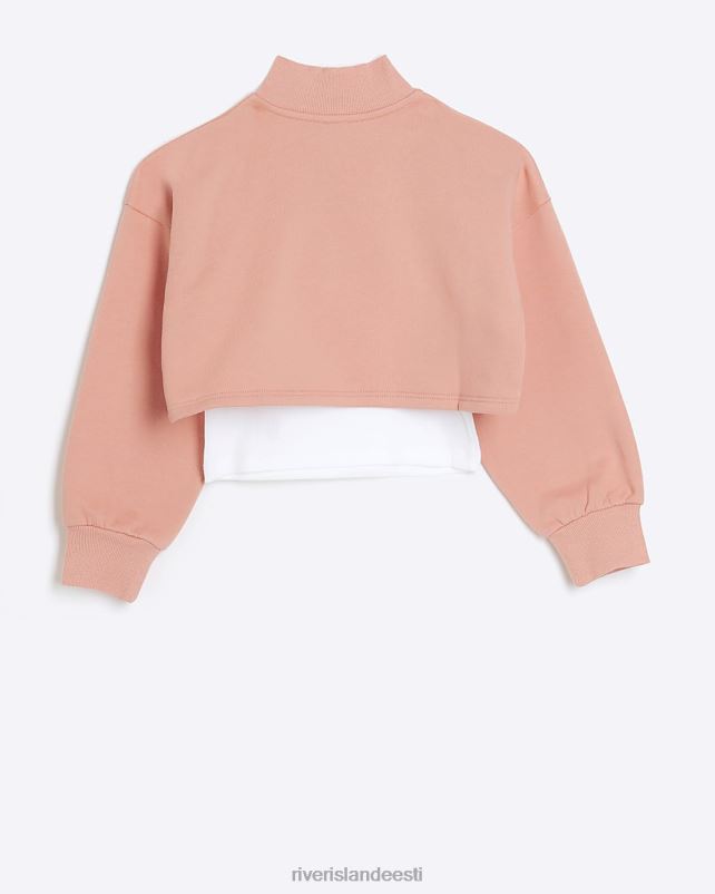 kehakate korallid tüdrukud River Island g lehterkaelus 2 in 1 dressipluus 44TLL3184