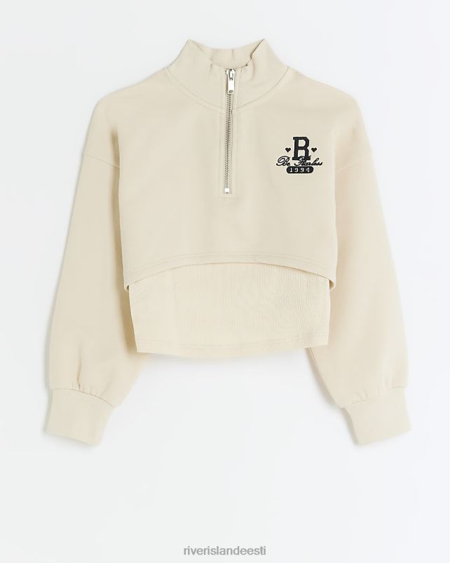 kehakate kreem tüdrukud River Island g lehtri dressipluus 44TLL3185