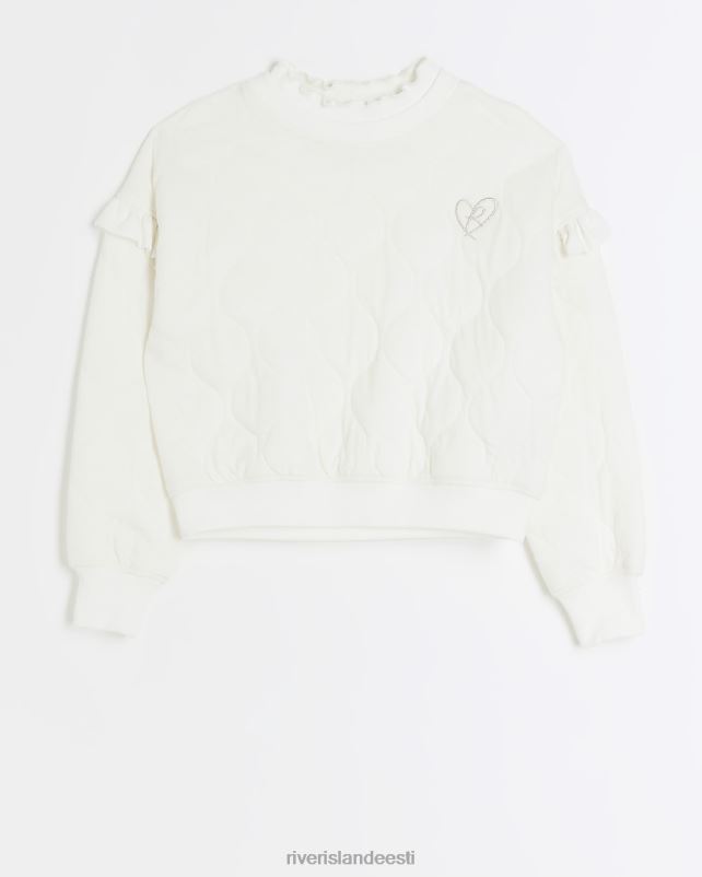 kehakate kreem tüdrukud River Island g tepitud volangiga dressipluus 44TLL6044