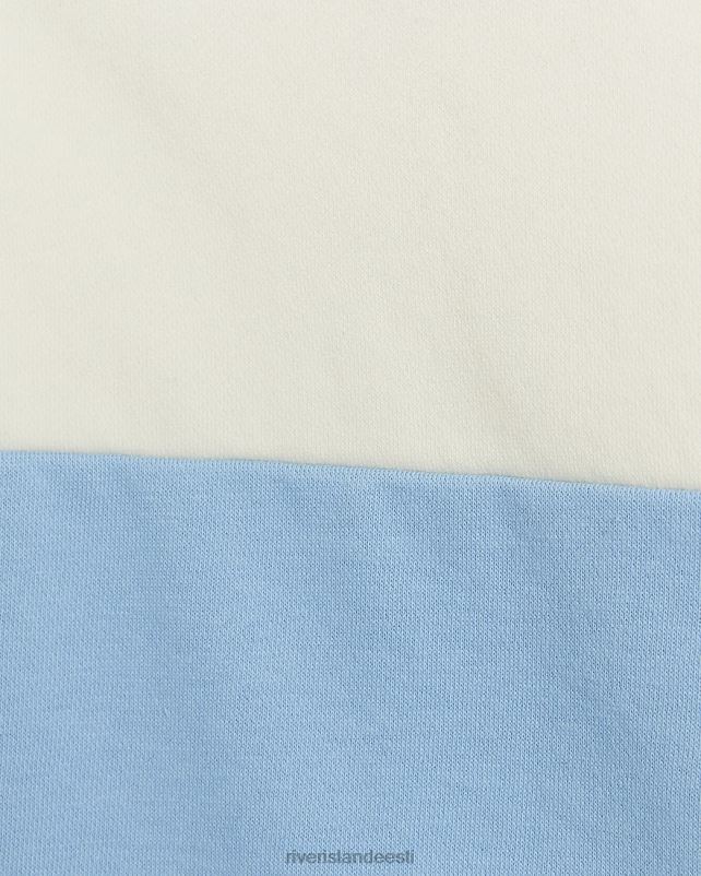 kehakate sinine tüdrukud River Island g triibulise kraega dressipluus 44TLL6245