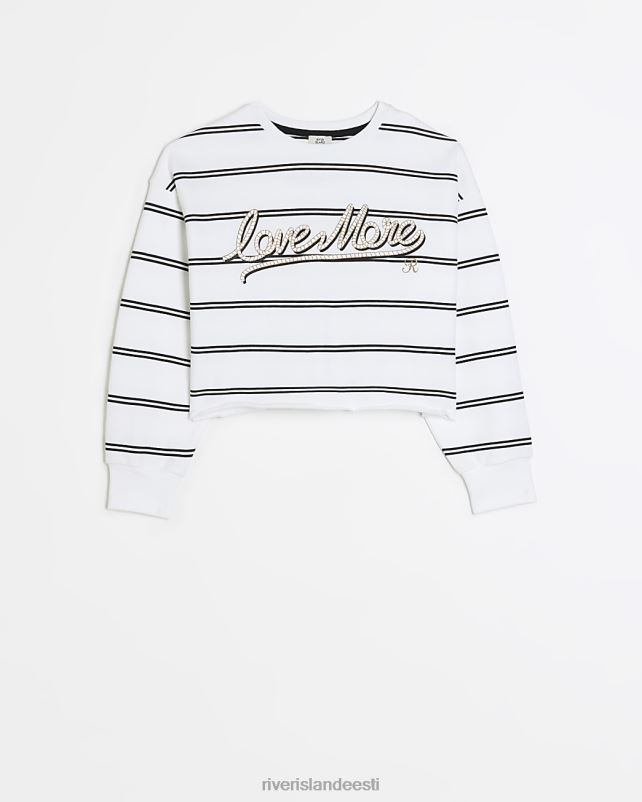 kehakate valge tüdrukud River Island g triibuline dressipluus 44TLL6265