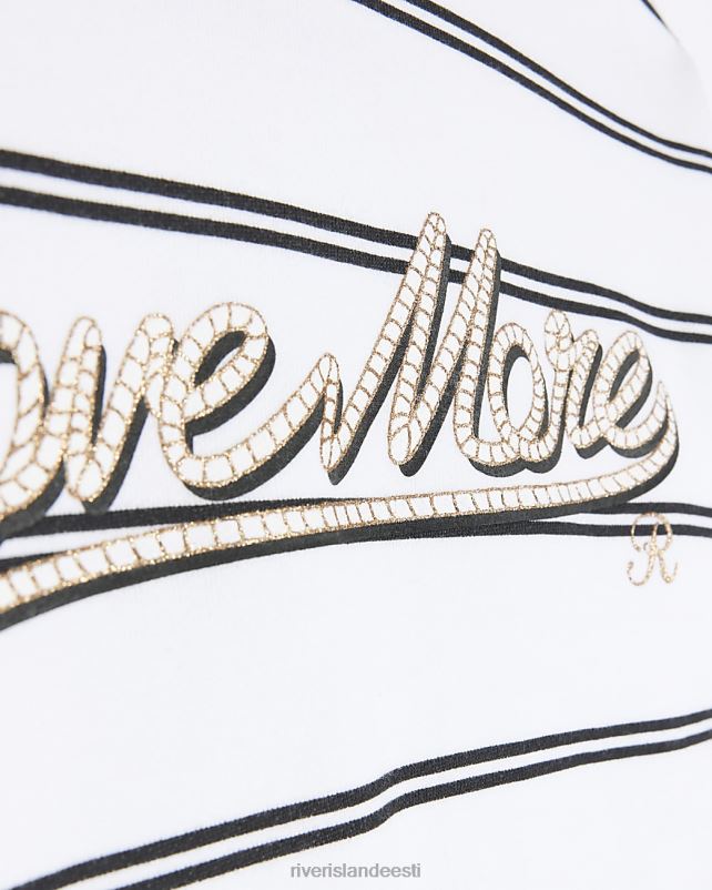 kehakate valge tüdrukud River Island g triibuline dressipluus 44TLL6265