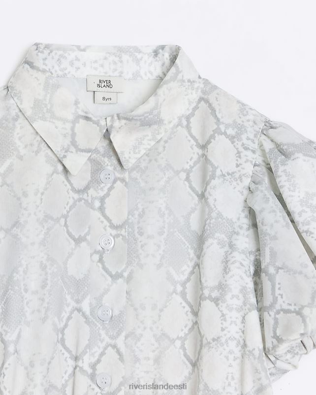 kehakate hall tüdrukud River Island g ussimustriga särkkleit 44TLL6272