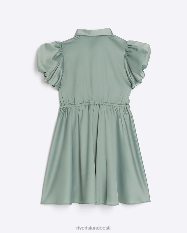 kehakate khaki tüdrukud River Island g puhv varrukatega särkkleit 44TLL3339