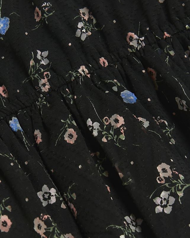 kehakate must tüdrukud River Island g lilleline kraega särkkleit 44TLL6222