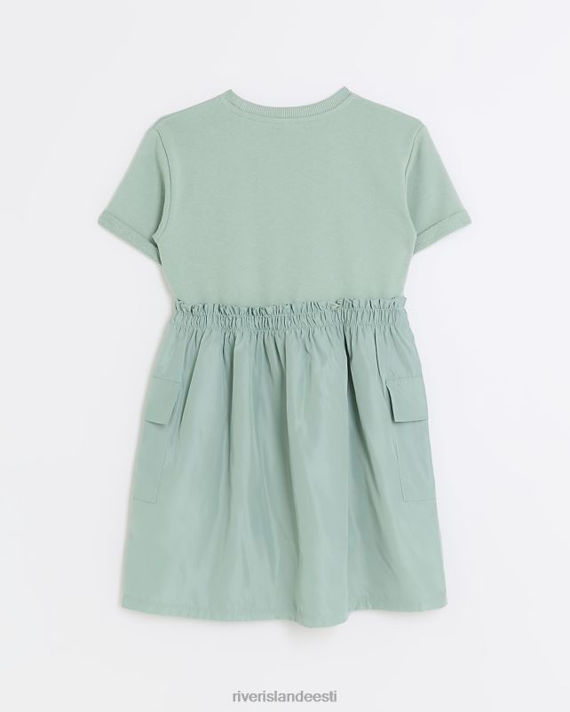 kehakate roheline tüdrukud River Island g nailonist triiksärgi kleit 44TLL6202