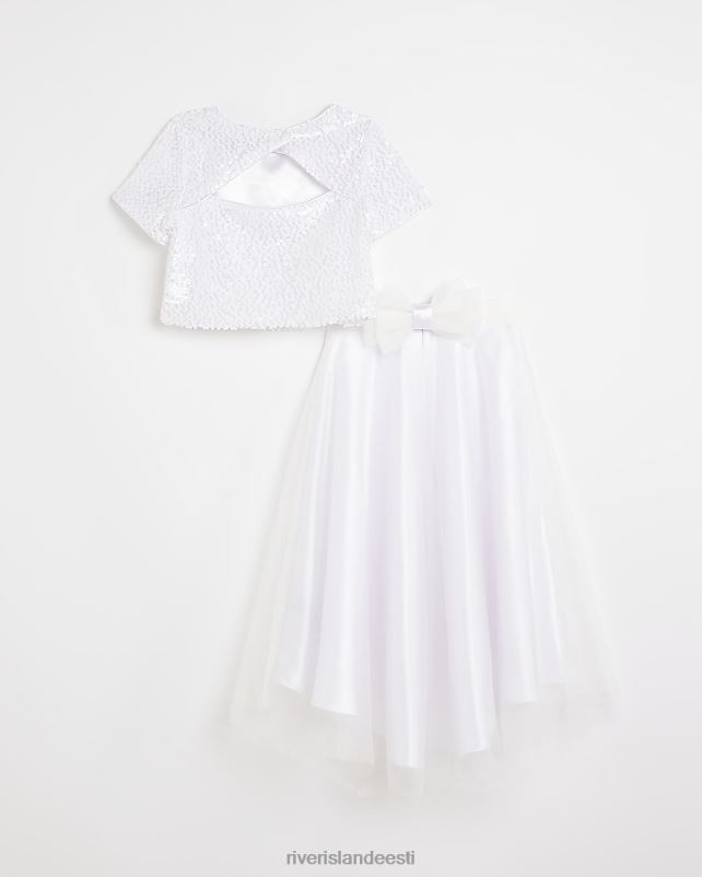 kehakate valge tüdrukud River Island g litritega kaunistatud seelikukomplekt 44TLL6343