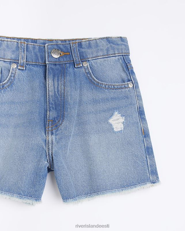 kehakate sinine tüdrukud River Island g denim mom lühikesed püksid 44TLL6360