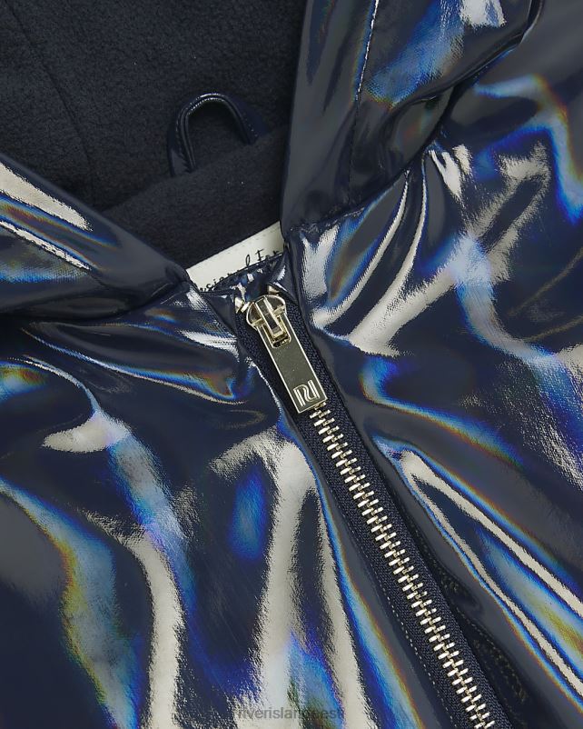 kehakate merevägi tüdrukud River Island g kapuutsiga lukuga vihmamantel 44TLL3359