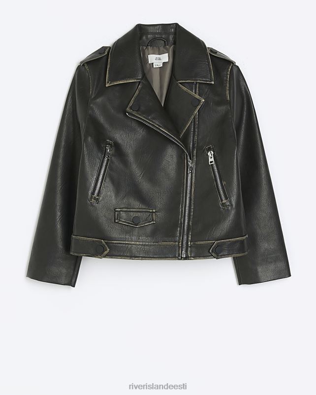 kehakate pruun tüdrukud River Island g hädas kunstnahast jope 44TLL6099