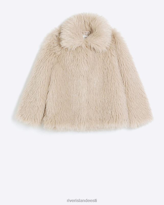 kehakate roosa tüdrukud River Island g tinsel kunstkarusnahast kasukas 44TLL6040