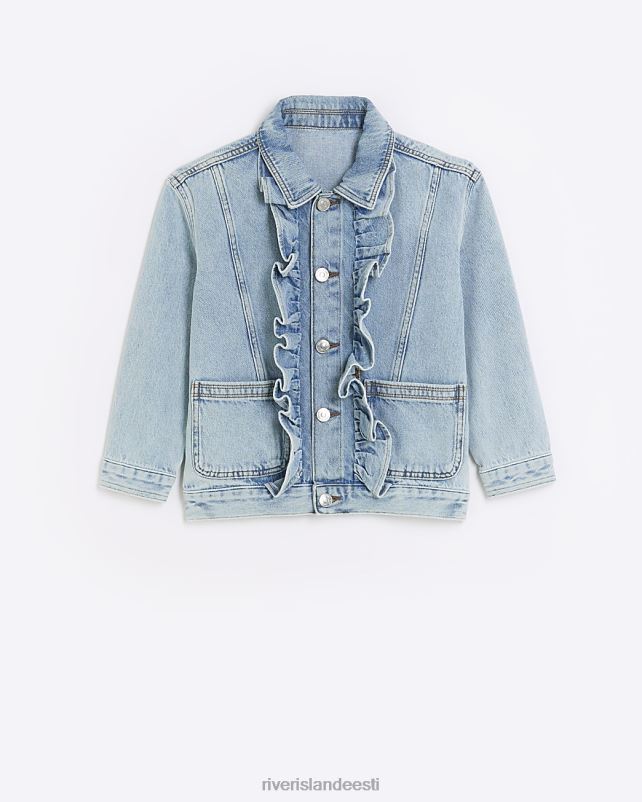 kehakate sinine tüdrukud River Island g frill teksajakk 44TLL6336