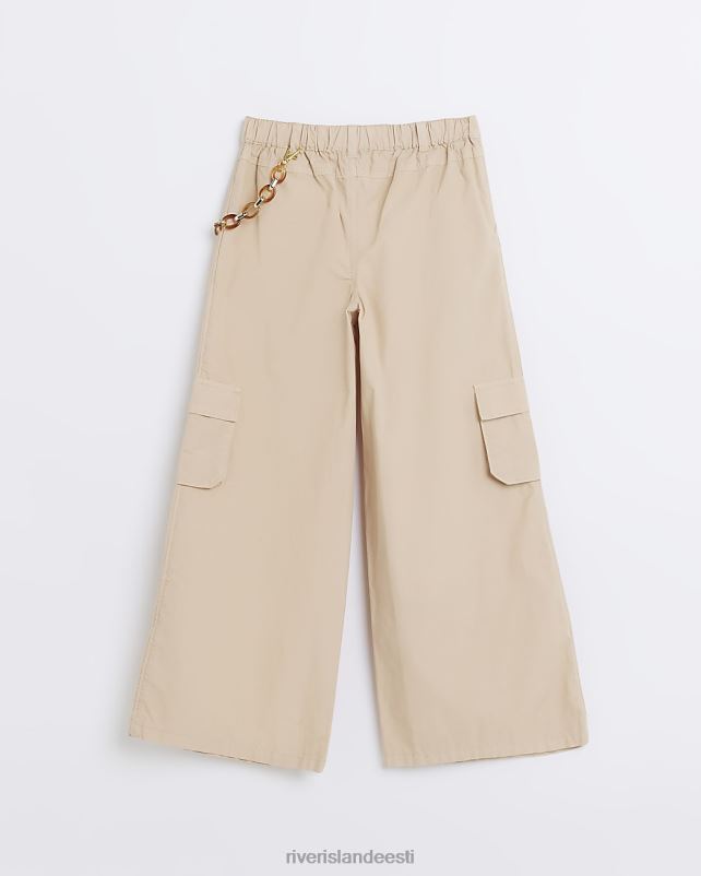 kehakate beež tüdrukud River Island g laia säärega cargo püksid 44TLL3368