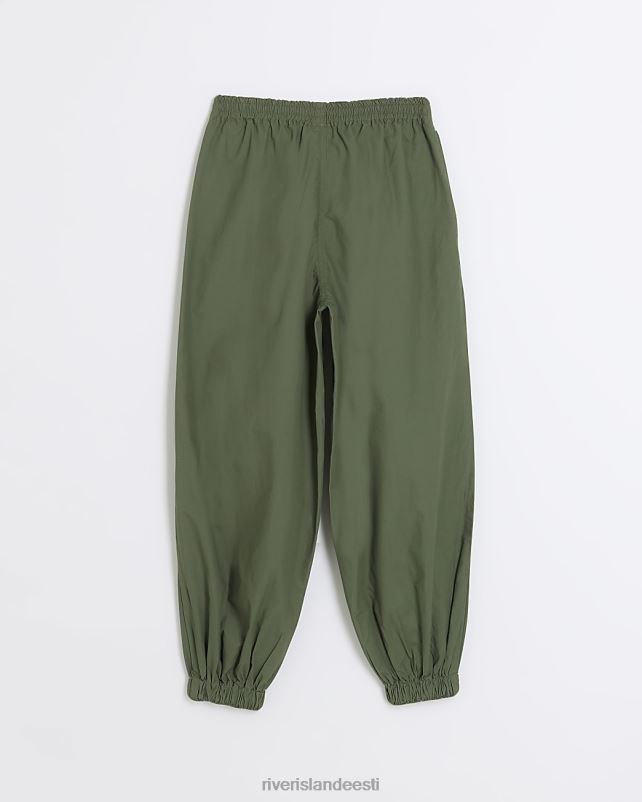 kehakate khaki tüdrukud River Island g tõmba jalga langevarjuga lastipüksid 44TLL3284
