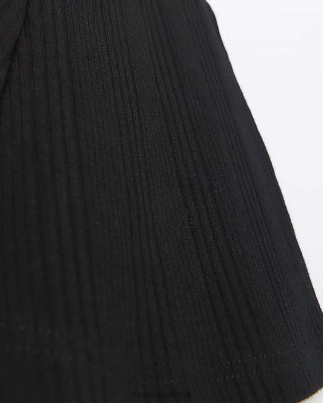 kehakate must tüdrukud River Island g soonikuga püksid 44TLL3326