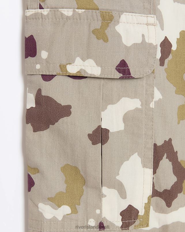 kehakate pruun tüdrukud River Island g camo cargo püksid 44TLL6247