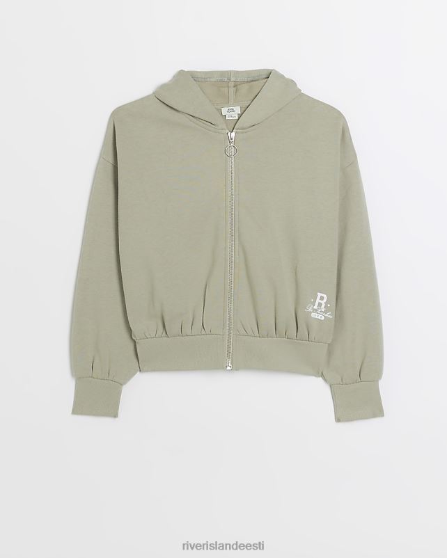 kehakate khaki tüdrukud River Island g lukuga kapuuts 44TLL3288