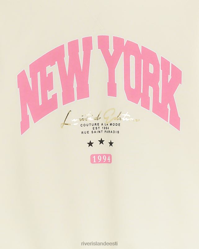 kehakate kreem tüdrukud River Island g new yorki kapuuts 44TLL6155