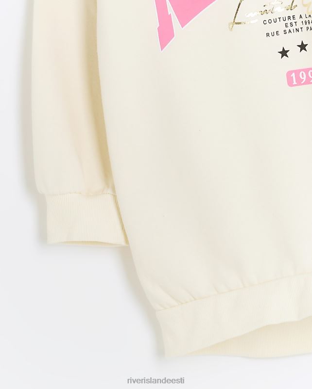 kehakate kreem tüdrukud River Island g new yorki kapuuts 44TLL6155