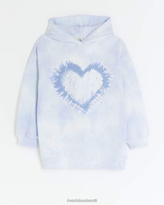 kehakate sinine tüdrukud River Island g lipsuvärvi südamega kapuuts 44TLL3242