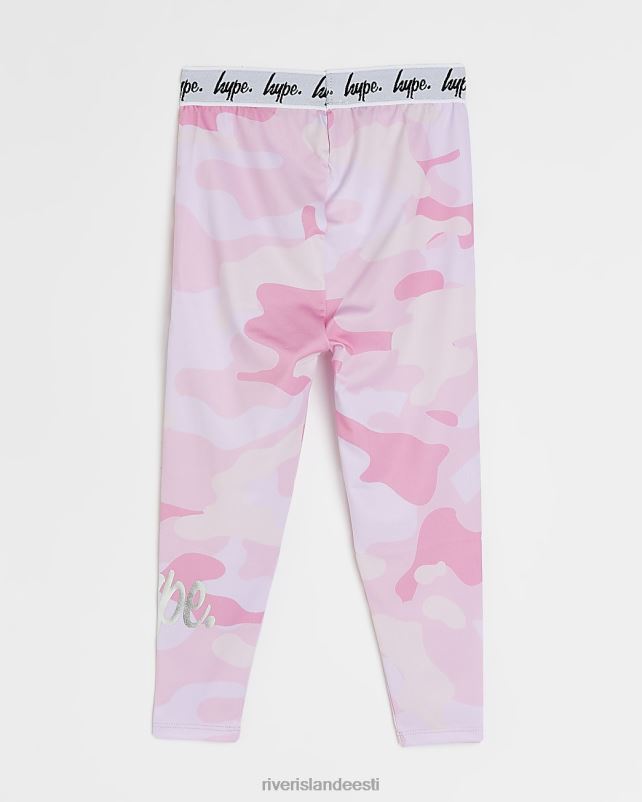 kehakate roosa tüdrukud River Island g hype camo prindiga retuusid 44TLL3466