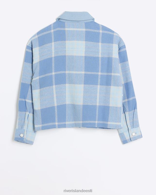 kehakate sinine tüdrukud River Island g kaunistatud tšekisärk 44TLL6134