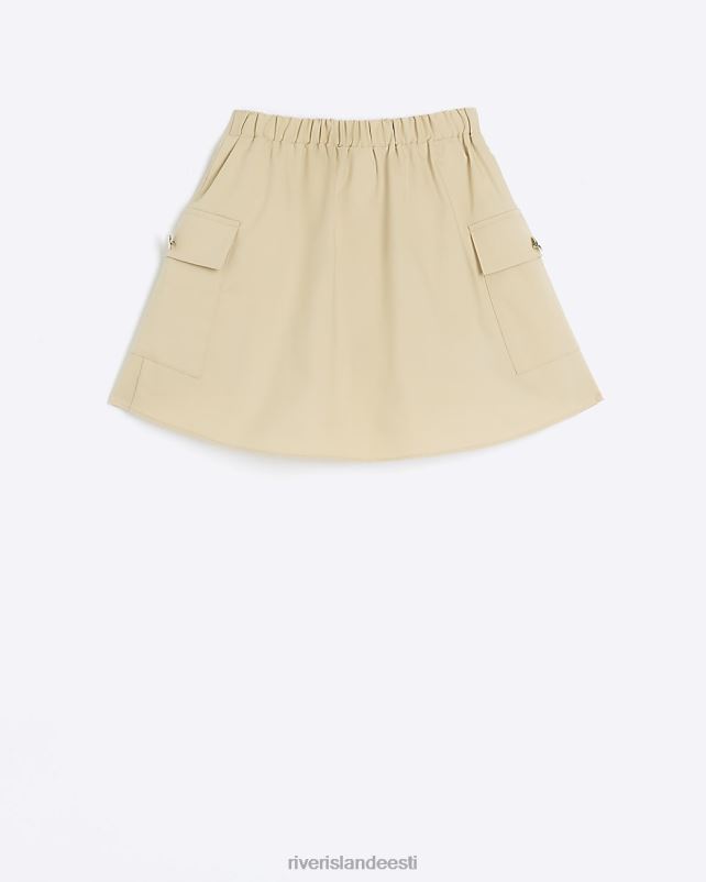 kehakate beež tüdrukud River Island g plisseeritud cargo seelik 44TLL6234