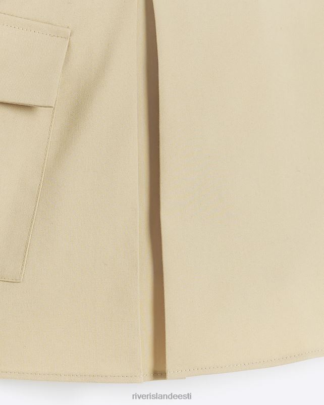 kehakate beež tüdrukud River Island g plisseeritud cargo seelik 44TLL6234