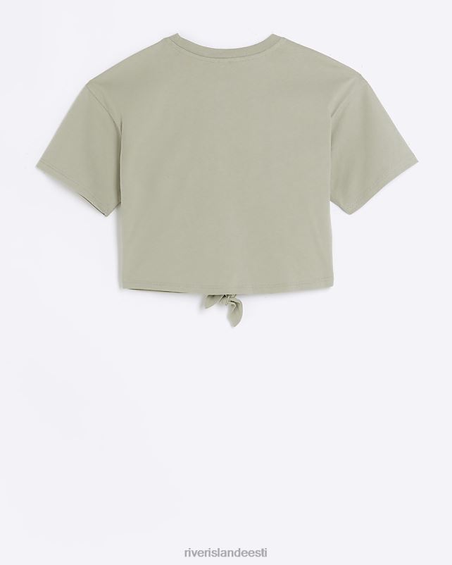 kehakate khaki tüdrukud River Island g lipsuga ees t-särk 44TLL6138