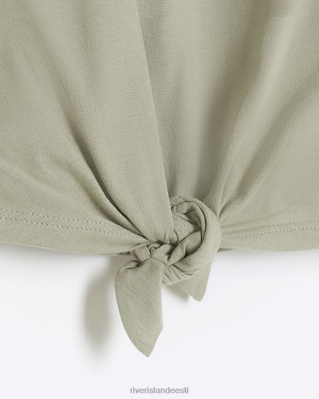 kehakate khaki tüdrukud River Island g lipsuga ees t-särk 44TLL6138