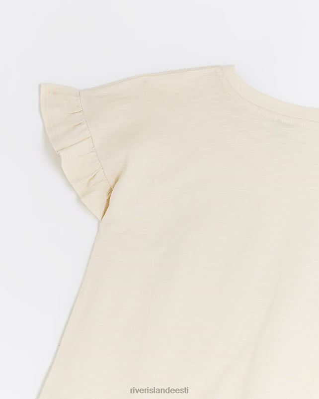 kehakate kivi tüdrukud River Island g litritega volangiga t-särk 44TLL6041