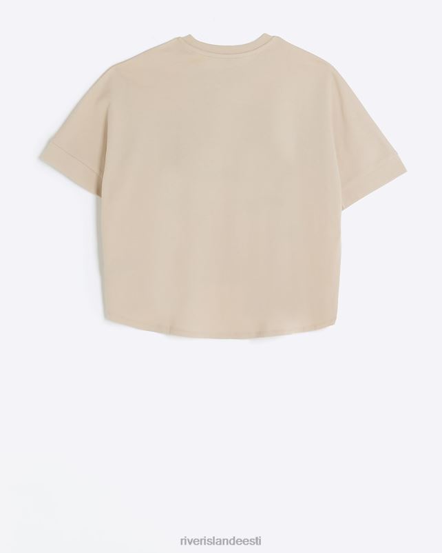 kehakate pruun tüdrukud River Island g new york crop t-särk 44TLL3257