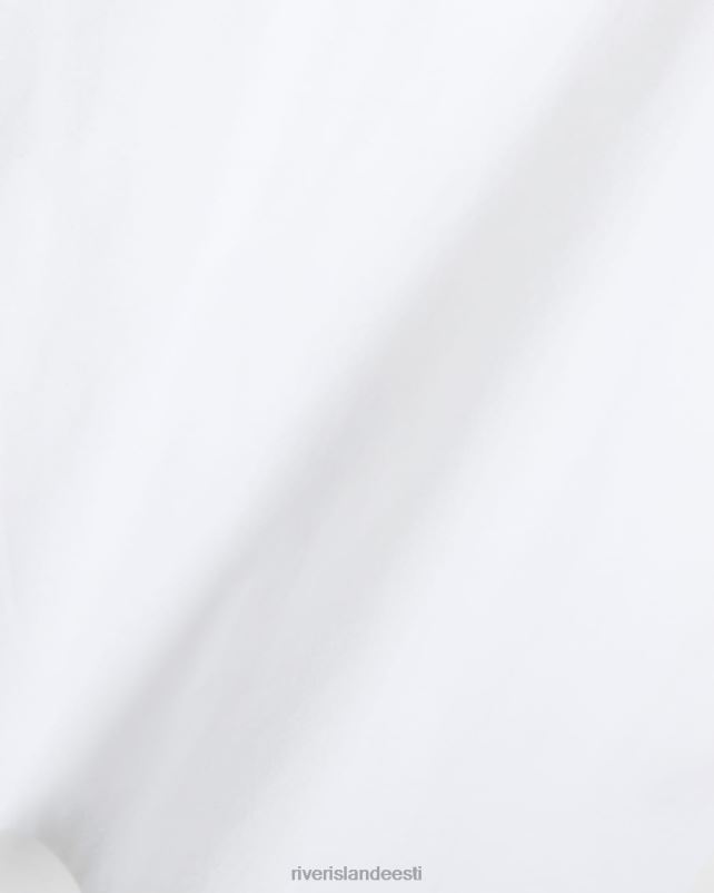 kehakate valge tüdrukud River Island g kaunistatud t-särk 44TLL6180