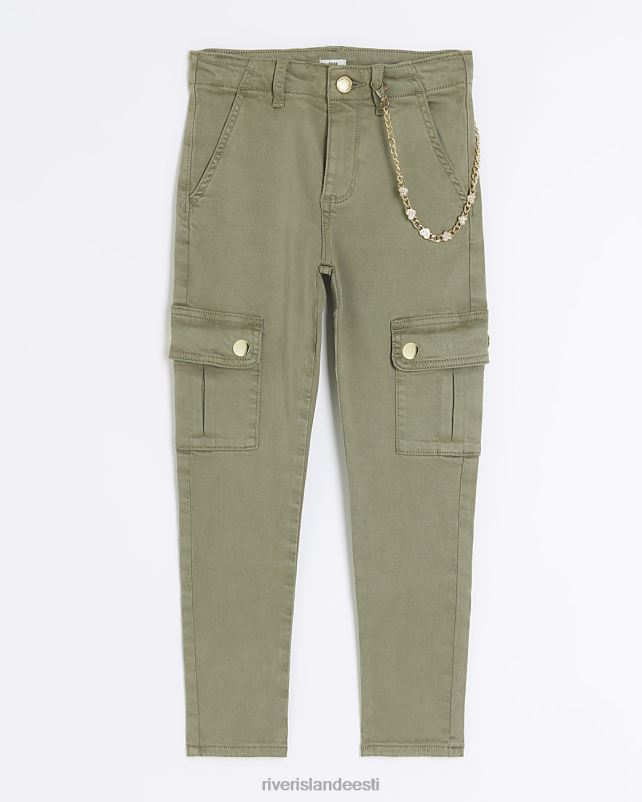 kehakate khaki tüdrukud River Island g cargo teksad 44TLL6114