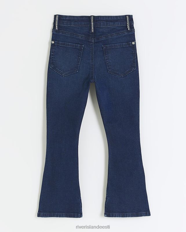 kehakate sinine tüdrukud River Island g denim-diamante laienevad teksad 44TLL6066