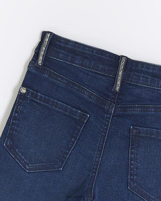 kehakate sinine tüdrukud River Island g denim-diamante laienevad teksad 44TLL6066