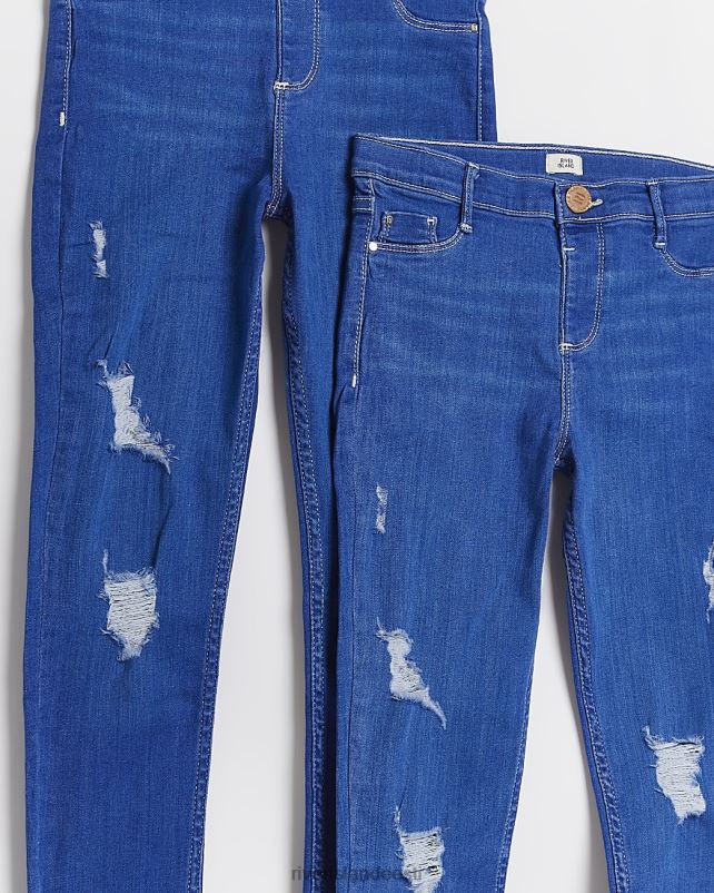 kehakate sinine tüdrukud River Island g rip molly teksad 2 pakk 44TLL6385