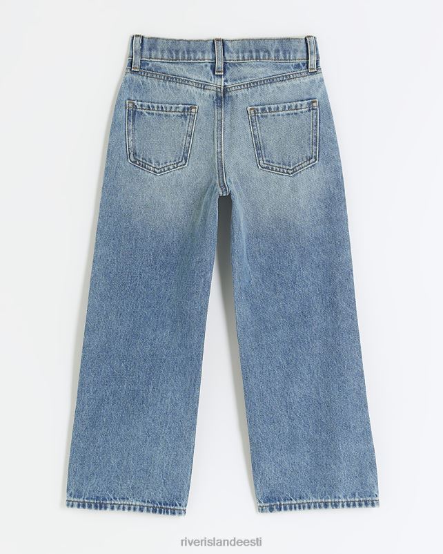kehakate sinine tüdrukud River Island g sirged rebenenud teksad 44TLL6000