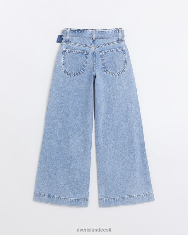 kehakate sinine tüdrukud River Island g teksarihmaga laia säärega teksad 44TLL6359