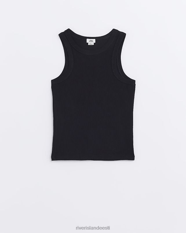 kehakate must tüdrukud River Island g pika joonega soonikuga paak 44TLL3397