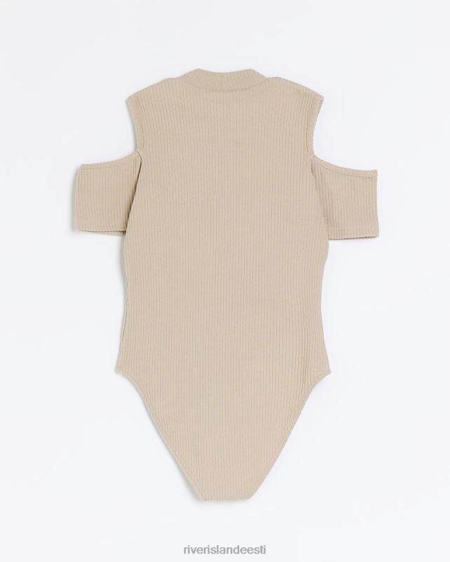 kehakate pruun tüdrukud River Island g soonikuga sõjaväe nööbiga body 44TLL3376