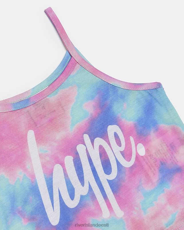 kehakate roosa tüdrukud River Island g hype tie dye cami top 44TLL6513