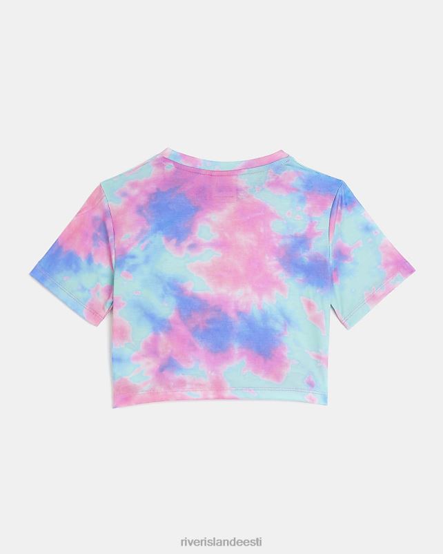 kehakate roosa tüdrukud River Island g hype tie dye crop top 44TLL3471