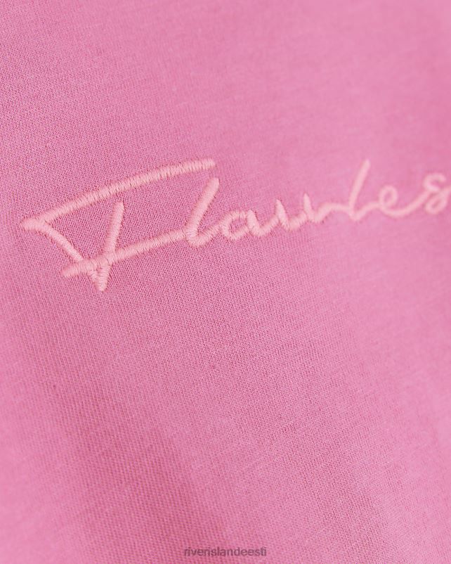 kehakate roosa tüdrukud River Island g tikitud 2 in 1 top 44TLL6317