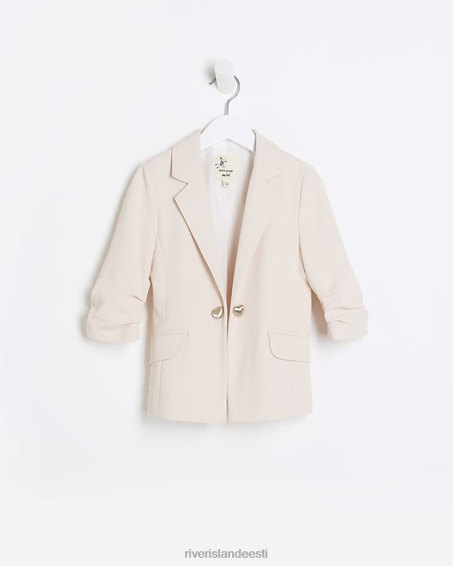 kehakate roosa tüdrukud River Island mg kroogitud varrukatega bleiser 44TLL3503